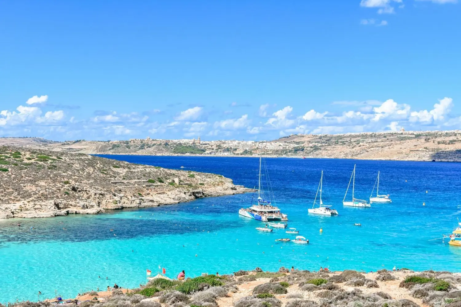 Die Blaue Lagune auf Comino, Malta.